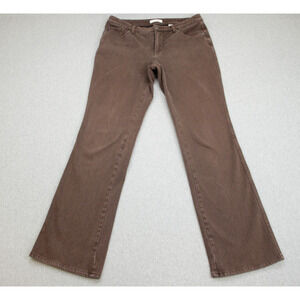 Coldwater Creek Jeans Womens 8 Brown Cotton Blend Stretch Bootcut